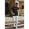 image:imageCOOFANDY Mens T Shirts Short Sleeve Classic V Neck Casual Summer Basic TeeAblack