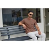 image:imageCOOFANDY Mens T Shirts Short Sleeve Classic V Neck Casual Summer Basic TeeBrown