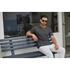 image:imageCOOFANDY Mens T Shirts Short Sleeve Classic V Neck Casual Summer Basic TeeDark Grey
