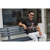 image:imageCOOFANDY Mens T Shirts Short Sleeve Classic V Neck Casual Summer Basic TeeYblack Independence Flag