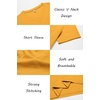 image:imageCOOFANDY Mens T Shirts Short Sleeve Classic V Neck Casual Summer Basic TeeYellow