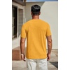 image:imageCOOFANDY Mens T Shirts Short Sleeve Classic V Neck Casual Summer Basic TeeYellow
