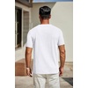image:imageCOOFANDY Mens T Shirts Short Sleeve Classic V Neck Casual Summer Basic TeeYwhiteWhiteWhite3 Pack
