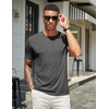 image:imageCOOFANDY Mens T Shirts Short Sleeve Soft Crew Neck Casual Basic Tee ShirtsAdark Grey