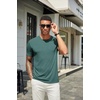 image:imageCOOFANDY Mens T Shirts Short Sleeve Soft Crew Neck Casual Basic Tee ShirtsGreen