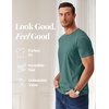 image:imageCOOFANDY Mens T Shirts Short Sleeve Soft Crew Neck Casual Basic Tee ShirtsGreen