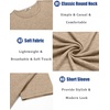 image:imageCOOFANDY Mens T Shirts Short Sleeve Soft Crew Neck Casual Basic Tee ShirtsKhaki