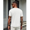 image:imageCOOFANDY Mens T Shirts Short Sleeve Soft Crew Neck Casual Basic Tee ShirtsW WhiteWhite 2 Pack