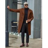 image:imageCOOFANDY Mens Trench Coat Double Breasted Long Pea Coat OvercoatBrown