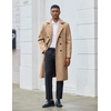 image:imageCOOFANDY Mens Trench Coat Double Breasted Long Pea Coat OvercoatKhaki