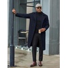 image:imageCOOFANDY Mens Trench Coat Double Breasted Long Pea Coat OvercoatNavy Blue