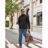image:imageCOOFANDY Mens Zip Up Fleece Lined Sweatshirts Lightweight Sweater JacketsBlack
