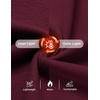 image:imageCOOFANDY Mens Zip Up Fleece Lined Sweatshirts Lightweight Sweater JacketsBurgundy