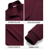 image:imageCOOFANDY Mens Zip Up Fleece Lined Sweatshirts Lightweight Sweater JacketsBurgundy