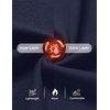 image:imageCOOFANDY Mens Zip Up Fleece Lined Sweatshirts Lightweight Sweater JacketsDark Navy