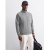 image:imageCOOFANDY Mens Zip Up Fleece Lined Sweatshirts Lightweight Sweater JacketsLight Gray