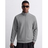 image:imageCOOFANDY Mens Zip Up Fleece Lined Sweatshirts Lightweight Sweater JacketsLight Gray