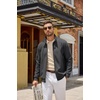 image:imageCOOFANDY Mens Zip Up Sweatshirt Casual Lightweight Jackets Full Zip SweaterDark Grey