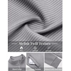image:imageCOOFANDY Mens Zip Up Sweatshirt Casual Lightweight Jackets Full Zip SweaterLight Grey