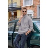 image:imageCOOFANDY Mens Zip Up Sweatshirt Casual Lightweight Jackets Full Zip SweaterLight Grey