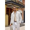 image:imageCOOFANDY Mens Zip Up Sweatshirt Casual Lightweight Jackets Full Zip SweaterWhite