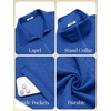 image:imageCOOFANDY Mens Zip Up Sweatshirt Quilted Fall Sweater Jackets Casual StylishRoyal Blue