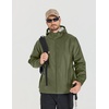 image:imageCOOFANDY Rain Jacket Men Raincoat Waterproof With Hood Packable WindbreakerArmy Green