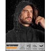 image:imageCOOFANDY Rain Jacket Men Raincoat Waterproof With Hood Packable WindbreakerBlack