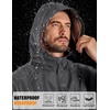 image:imageCOOFANDY Rain Jacket Men Raincoat Waterproof With Hood Packable WindbreakerDark Grey