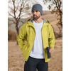 image:imageCOOFANDY Rain Jacket Men Raincoat Waterproof With Hood Packable WindbreakerYellow