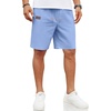 image:imageCOOFANDY Men Linen Beach Shorts Casual Drawstring Summer Vacation ShortsSky Blue