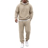 image:imageCOOFANDY Mens 2 Piece Tracksuit Casual Sweatsuit Hoodie Sweatpant OutfitBeige