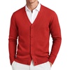 image:imageCOOFANDY Mens Cardigan Sweater Long Sleeve Lightweight V Neck Knit CardiganRed