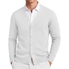 image:imageCOOFANDY Mens Cardigan Sweater Long Sleeve Lightweight V Neck Knit CardiganWhite