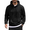 image:imageCOOFANDY Mens Hoodie Pullover Casual Hooded Sweatshirt Kangaroo PocketBlack