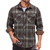 Plaid-brown & Blue & Beige
