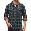 Plaid-navy & Green & Brown