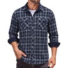 Plaid-navy Blue & White