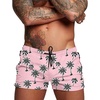 image:imageCOOFANDY Mens Swim Trunk Quick Dry Swimwear Mesh Lining Bathing SuitPink Palm Tree