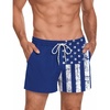 P Blue American Flag