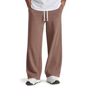 image:imageCOOFANDY Baggy Sweatpants Men Wide Leg Cotton Joggers for Men with PocketsBrown