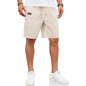 image:imageCOOFANDY Men Linen Beach Shorts Casual Drawstring Summer Vacation ShortsKhaki