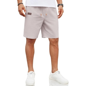 image:imageCOOFANDY Men Linen Beach Shorts Casual Drawstring Summer Vacation ShortsLight Grey