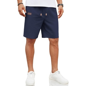 image:imageCOOFANDY Men Linen Beach Shorts Casual Drawstring Summer Vacation ShortsNavy Blue