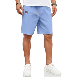 image:imageCOOFANDY Men Linen Beach Shorts Casual Drawstring Summer Vacation ShortsSky Blue
