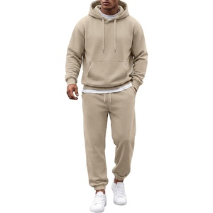 image:imageCOOFANDY Mens 2 Piece Tracksuit Casual Sweatsuit Hoodie Sweatpant OutfitBeige