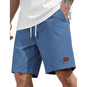 image:imageCOOFANDY Mens Cotton Chino Shorts 9 Inch Casual Shorts Summer Beach ShortsBlue