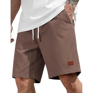 image:imageCOOFANDY Mens Cotton Chino Shorts 9 Inch Casual Shorts Summer Beach ShortsBrown