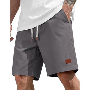 image:imageCOOFANDY Mens Cotton Chino Shorts 9 Inch Casual Shorts Summer Beach ShortsDark Gray