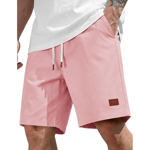 image:imageCOOFANDY Mens Cotton Chino Shorts 9 Inch Casual Shorts Summer Beach ShortsPink